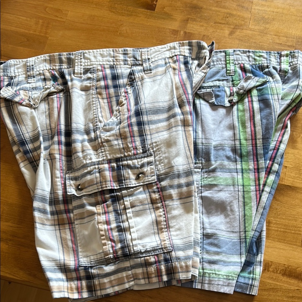 Plaid Men's Shorts - Multicolor